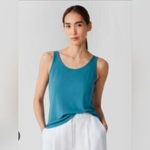 Eileen Fisher Stretch Silk Top Womens